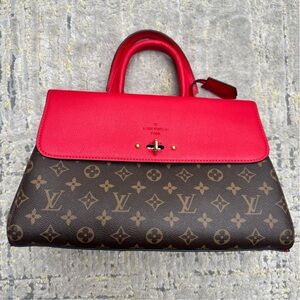 Louis Vuitton Brown Red Monogram Canvas Venus Tote Bag Shoulder